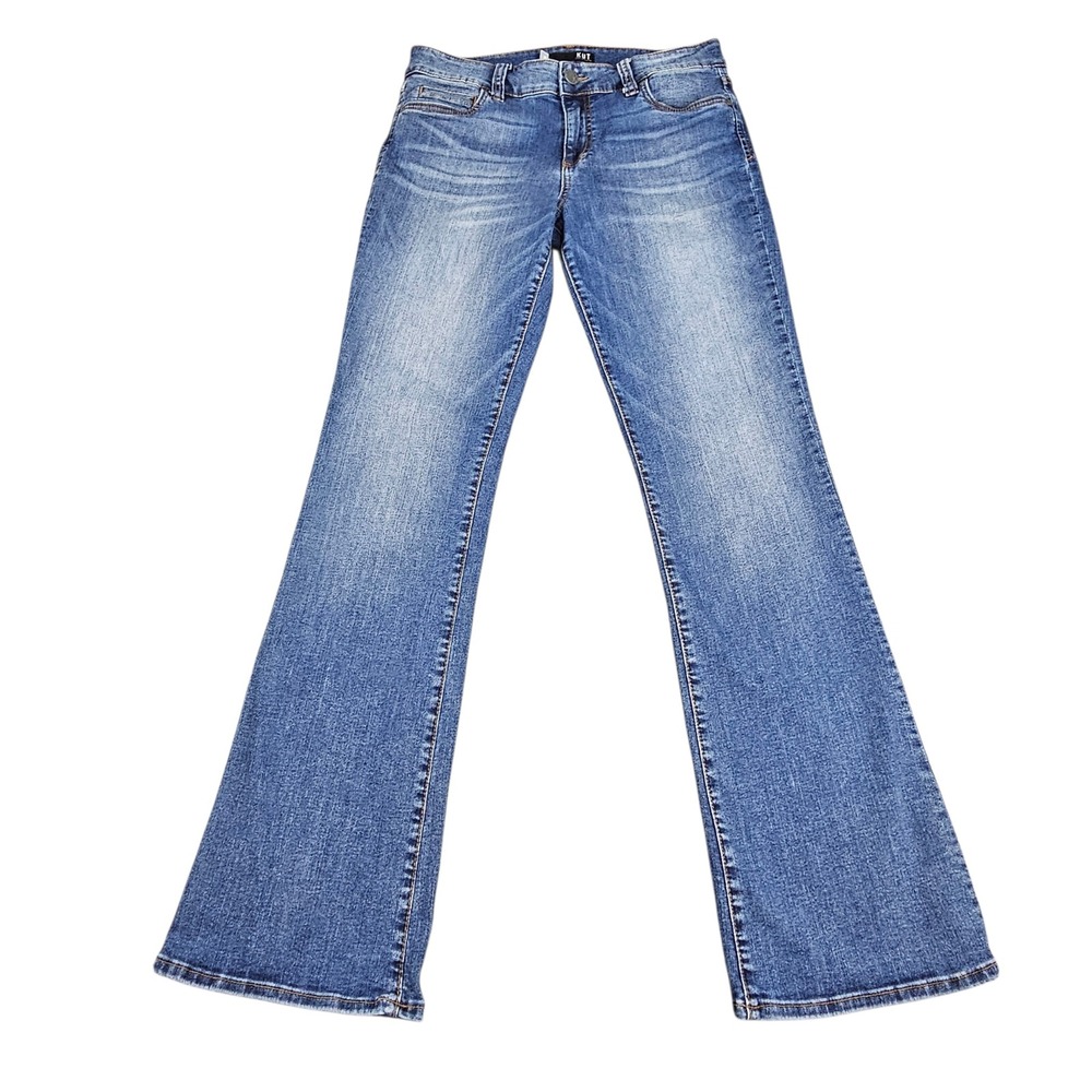 Kut from the Kloth Natalie Bootcut Jeans Womens Sz 10 Blue Medium Wash KP258MH7